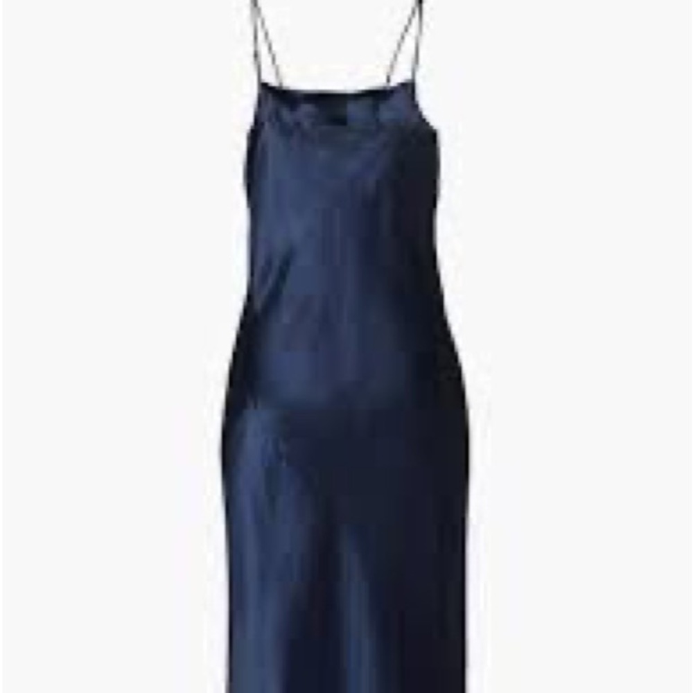 Aritzia De Niro Slip Dress in Navy